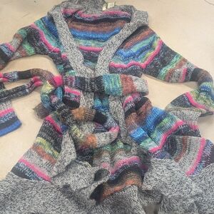 Anthropologie MOTH Striped GORGEOUS Cardigan SWEATER $168 MEDIUM MED M